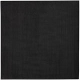 5' X 5' Black Square Non Skid Indoor Outdoor Area Rug - Homeroots - Flyclothing LLC