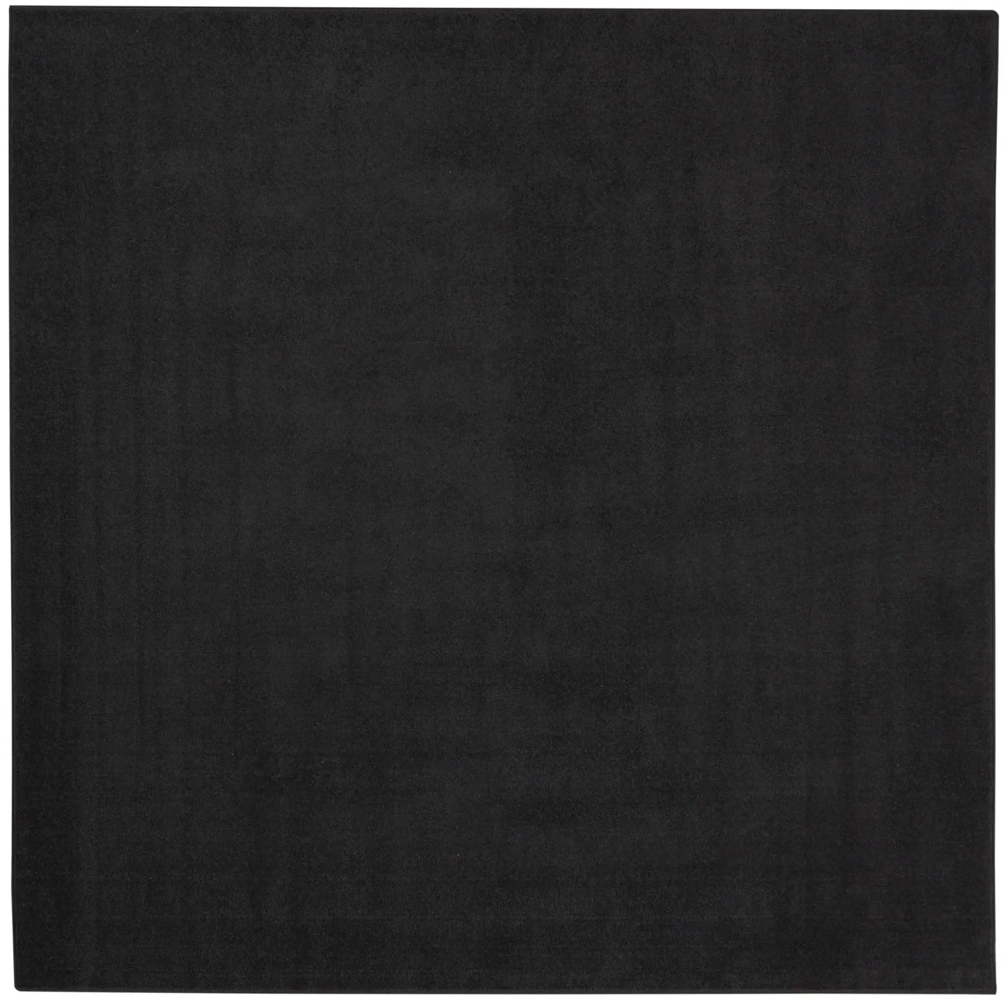 5' X 5' Black Square Non Skid Indoor Outdoor Area Rug - Homeroots - Flyclothing LLC