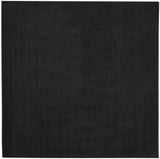 5' X 5' Black Square Non Skid Indoor Outdoor Area Rug - Homeroots - Flyclothing LLC