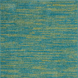 2' X 4' Blue And Green Striped Non Skid Indoor Outdoor Runner Rug - Homeroots - Flyclothing LLC