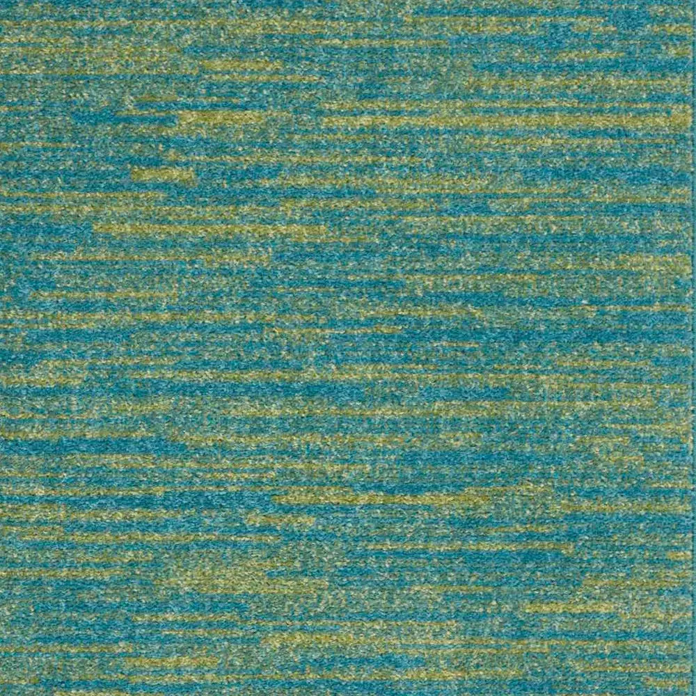 2' X 4' Blue And Green Striped Non Skid Indoor Outdoor Runner Rug - Homeroots - Flyclothing LLC