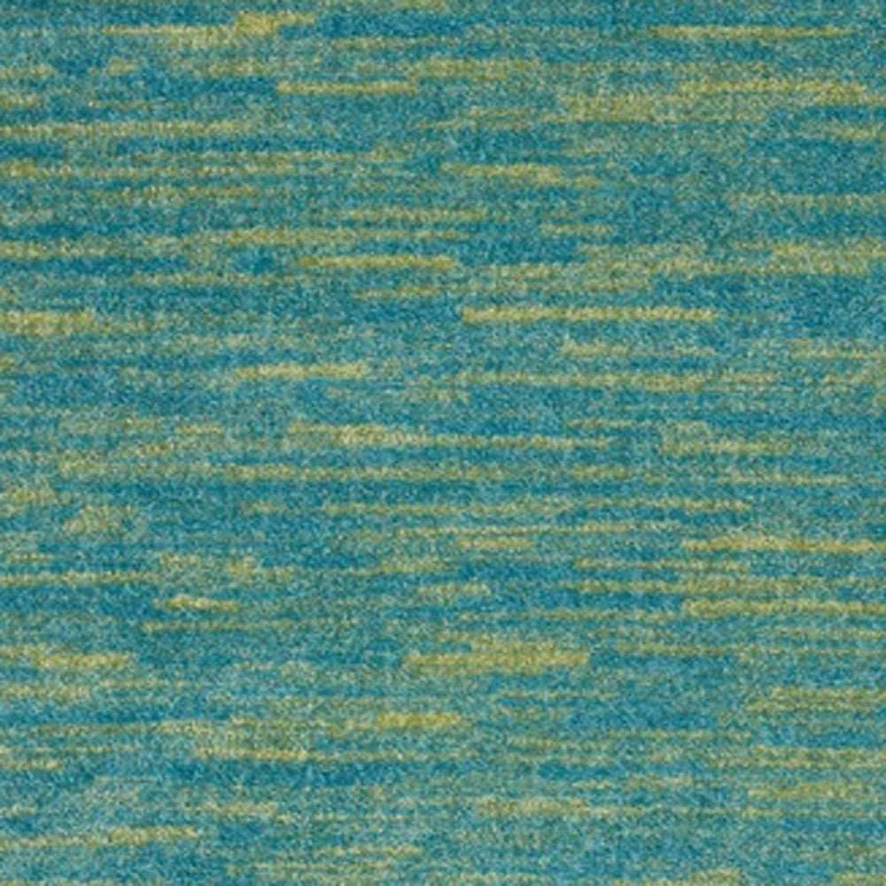 3' X 5' Blue And Green Striped Non Skid Indoor Outdoor Area Rug - Homeroots - Flyclothing LLC