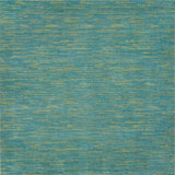 5' X 5' Blue And Green Square Striped Non Skid Indoor Outdoor Area Rug - Homeroots - Flyclothing LLC