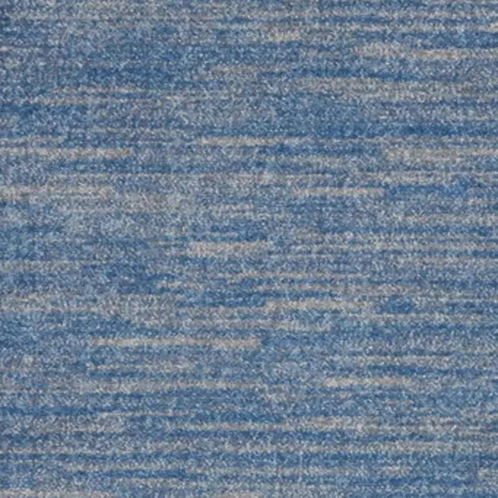 2' X 4' Blue And Grey Striped Non Skid Indoor Outdoor Runner Rug - Homeroots - Flyclothing LLC