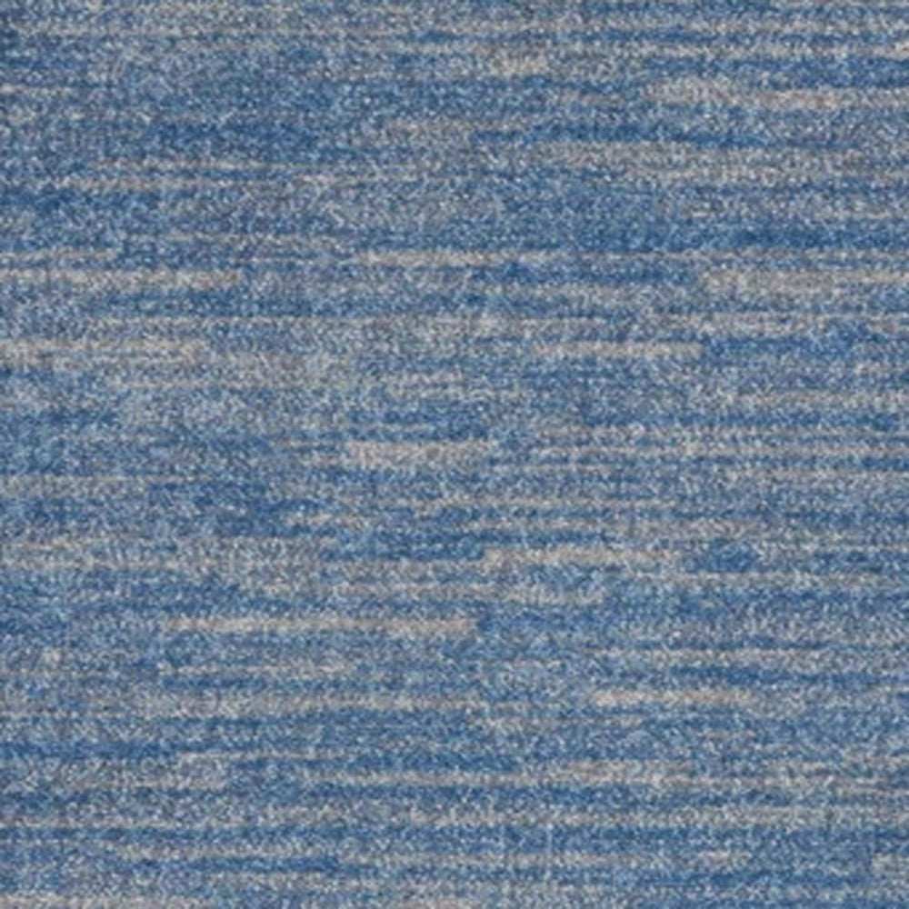 2' X 4' Blue And Grey Striped Non Skid Indoor Outdoor Runner Rug - Homeroots - Flyclothing LLC