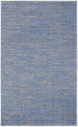 3' X 5' Blue And Grey Striped Non Skid Indoor Outdoor Area Rug - Homeroots - Flyclothing LLC
