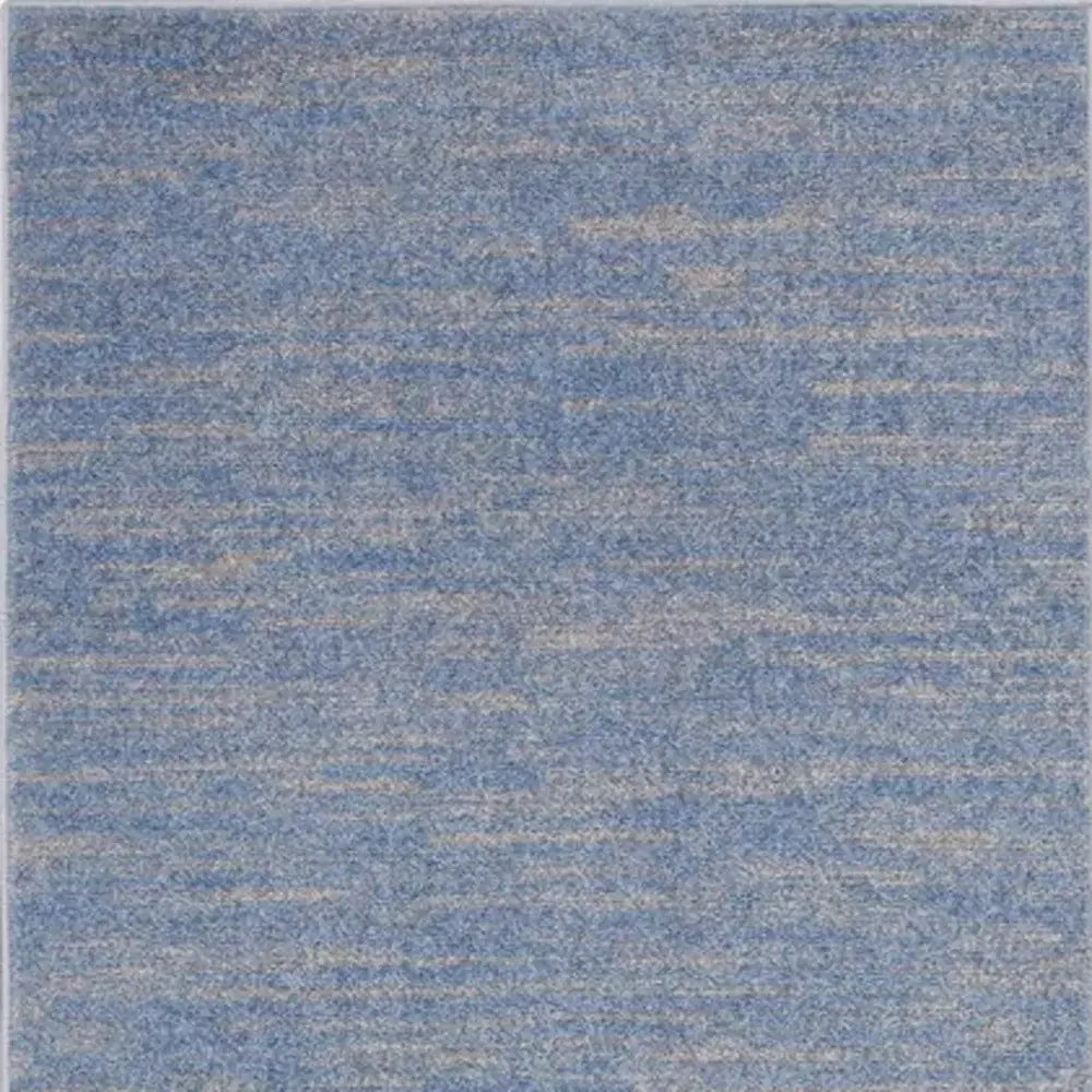 3' X 5' Blue And Grey Striped Non Skid Indoor Outdoor Area Rug - Homeroots - Flyclothing LLC