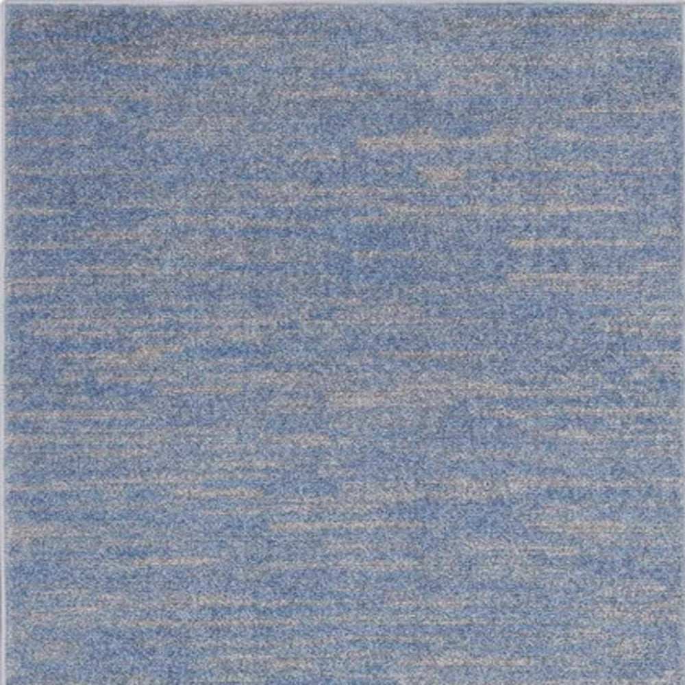 3' X 5' Blue And Grey Striped Non Skid Indoor Outdoor Area Rug - Homeroots - Flyclothing LLC