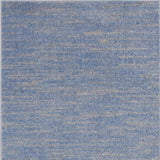 3' X 5' Blue And Grey Striped Non Skid Indoor Outdoor Area Rug - Homeroots