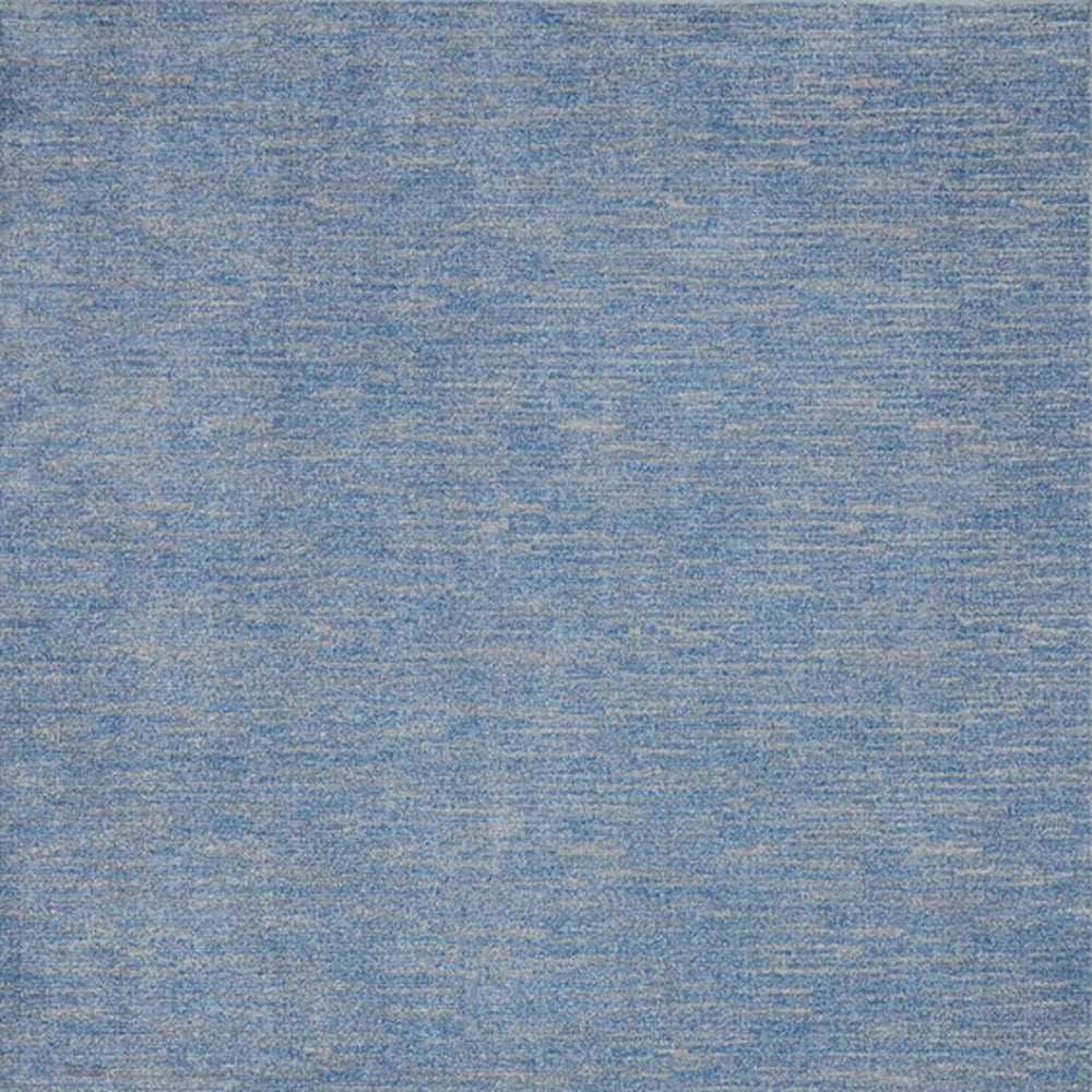 9' X 12' Blue And Grey Striped Non Skid Indoor Outdoor Area Rug - Homeroots - Flyclothing LLC