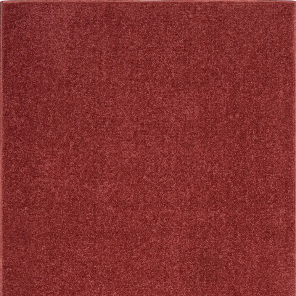 2' X 4' Brick Red Non Skid Indoor Outdoor Runner Rug - Homeroots - Flyclothing LLC