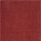 2' X 4' Brick Red Non Skid Indoor Outdoor Runner Rug - Homeroots
