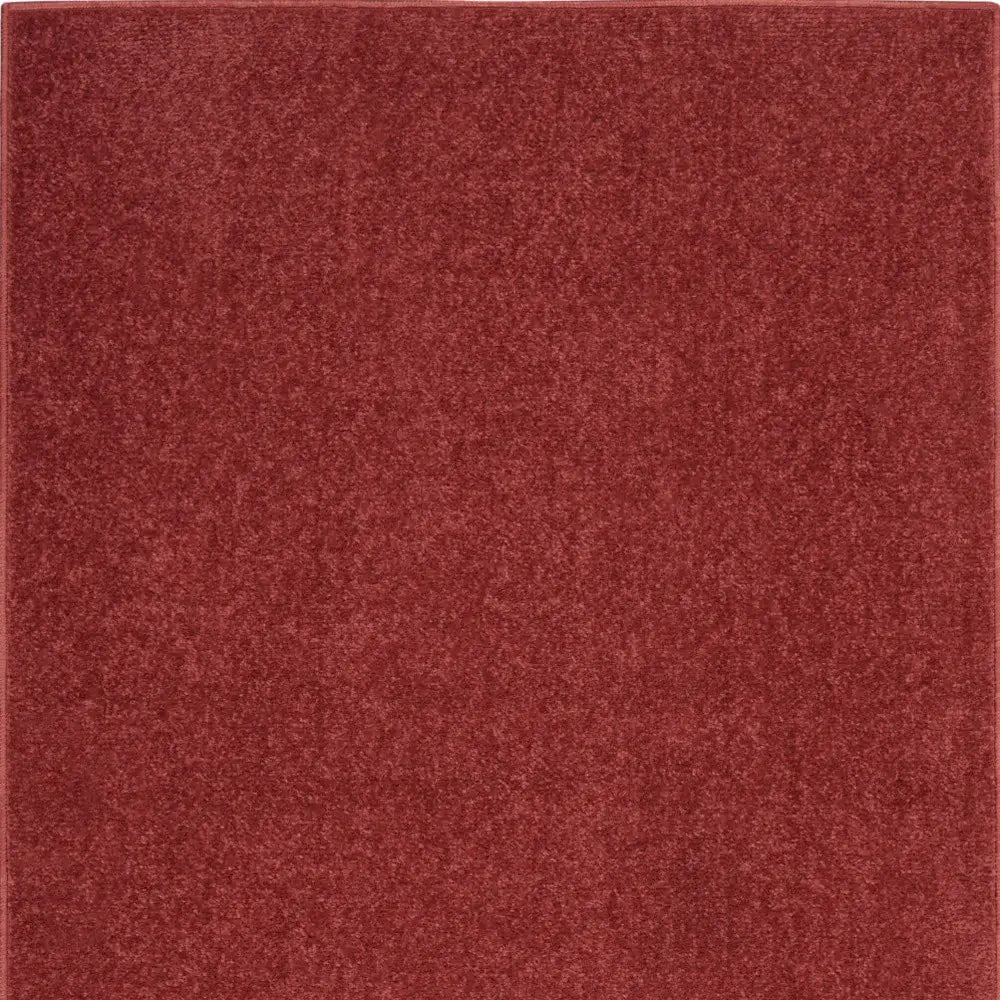 2' X 4' Brick Red Non Skid Indoor Outdoor Runner Rug - Homeroots - Flyclothing LLC