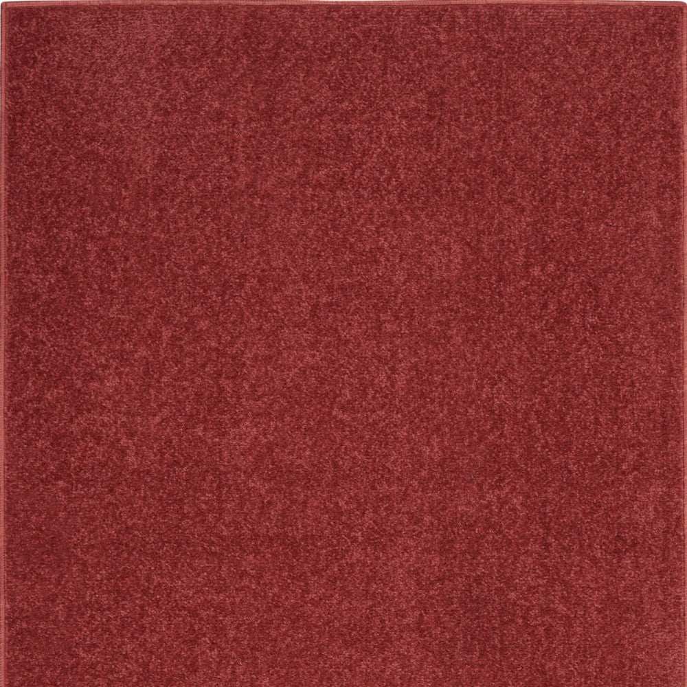 2' X 4' Brick Red Non Skid Indoor Outdoor Runner Rug - Homeroots - Flyclothing LLC