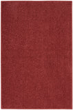 2' X 4' Brick Red Non Skid Indoor Outdoor Runner Rug - Homeroots