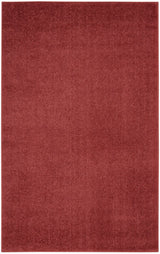 3' X 5' Brick Red Non Skid Indoor Outdoor Area Rug - Homeroots - Flyclothing LLC