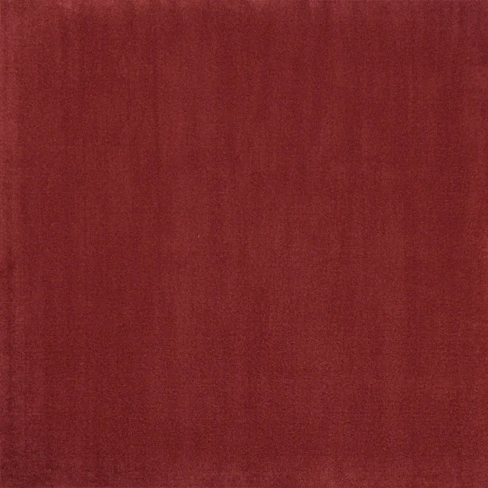 5' X 5' Brick Red Square Non Skid Indoor Outdoor Area Rug - Homeroots - Flyclothing LLC