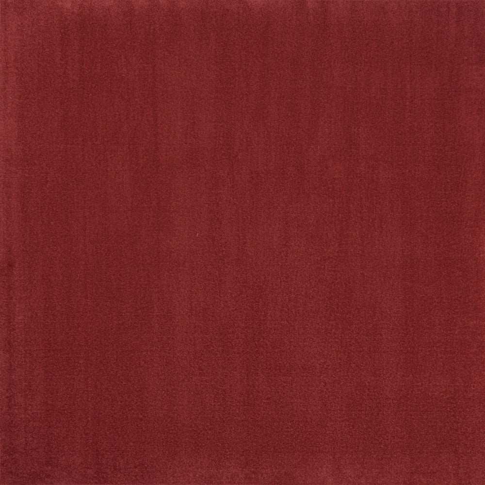 5' X 5' Brick Red Square Non Skid Indoor Outdoor Area Rug - Homeroots - Flyclothing LLC