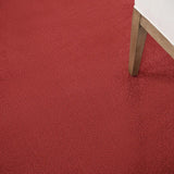 5' X 5' Brick Red Square Non Skid Indoor Outdoor Area Rug - Homeroots - Flyclothing LLC