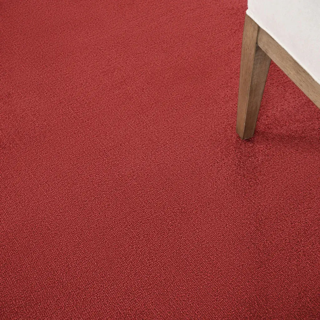 5' X 5' Brick Red Square Non Skid Indoor Outdoor Area Rug - Homeroots - Flyclothing LLC