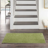 2' X 4' Green Non Skid Indoor Outdoor Runner Rug - Homeroots - Flyclothing LLC