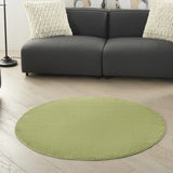 4' X 4' Green Round Non Skid Indoor Outdoor Area Rug - Homeroots
