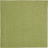 5' X 5' Green Square Non Skid Indoor Outdoor Area Rug - Homeroots - Flyclothing LLC