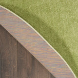 6' X 6' Green Round Non Skid Indoor Outdoor Area Rug - Homeroots - Flyclothing LLC