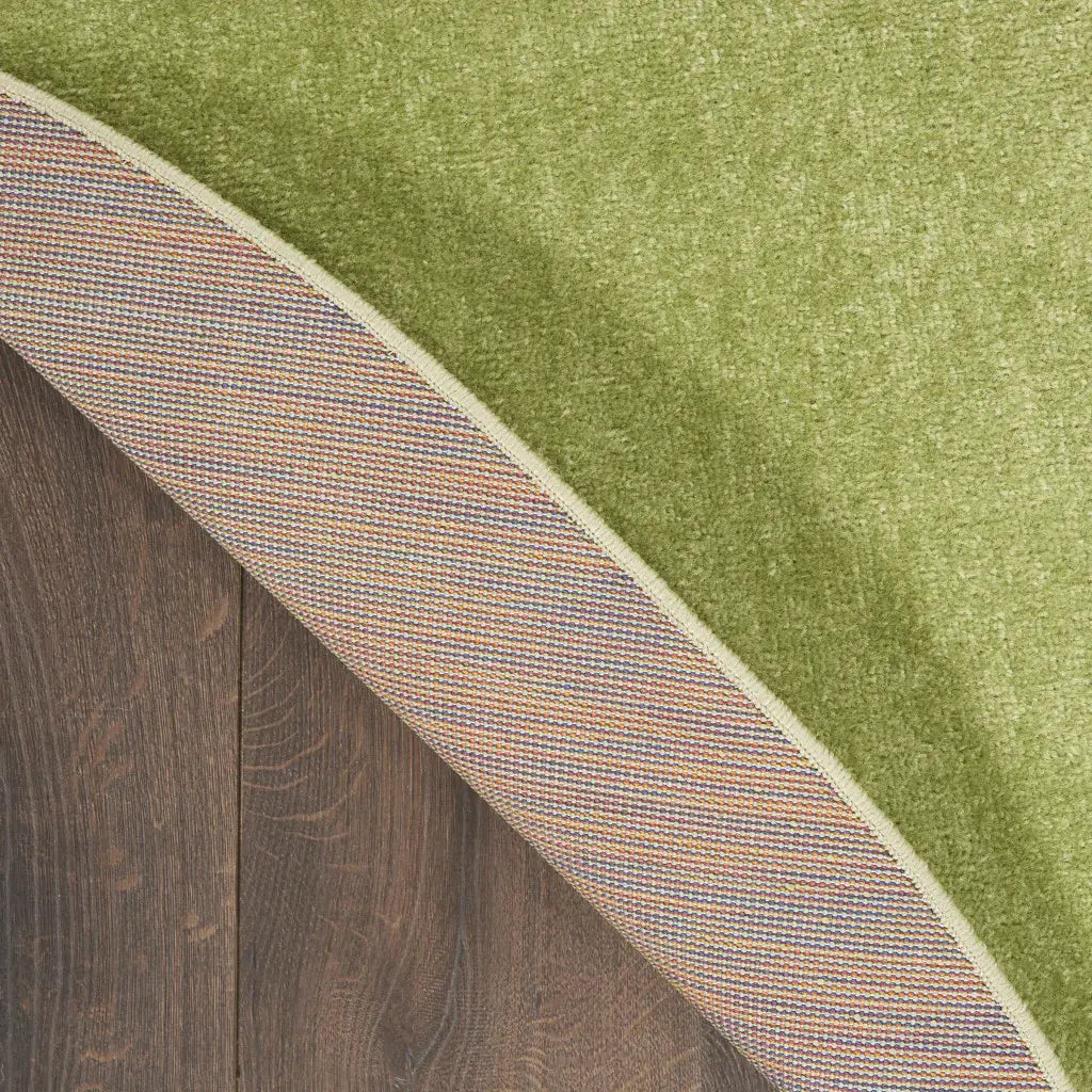 6' X 6' Green Round Non Skid Indoor Outdoor Area Rug - Homeroots - Flyclothing LLC