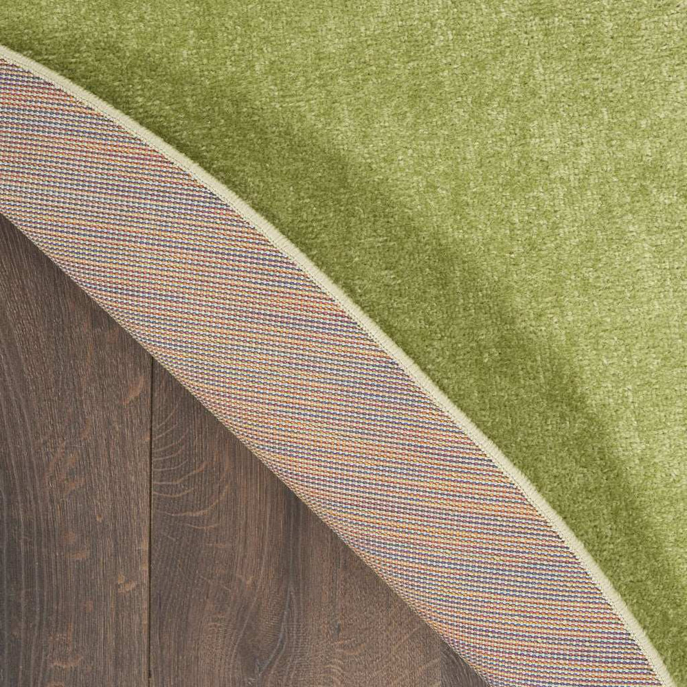 6' X 6' Green Round Non Skid Indoor Outdoor Area Rug - Homeroots - Flyclothing LLC