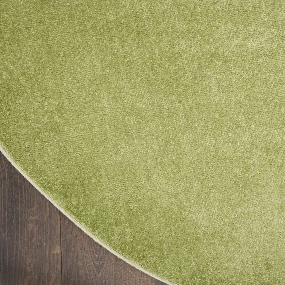 6' X 6' Green Round Non Skid Indoor Outdoor Area Rug - Homeroots - Flyclothing LLC
