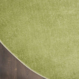 6' X 6' Green Round Non Skid Indoor Outdoor Area Rug - Homeroots - Flyclothing LLC
