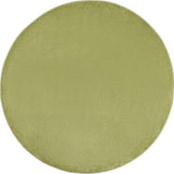 6' X 6' Green Round Non Skid Indoor Outdoor Area Rug - Homeroots - Flyclothing LLC