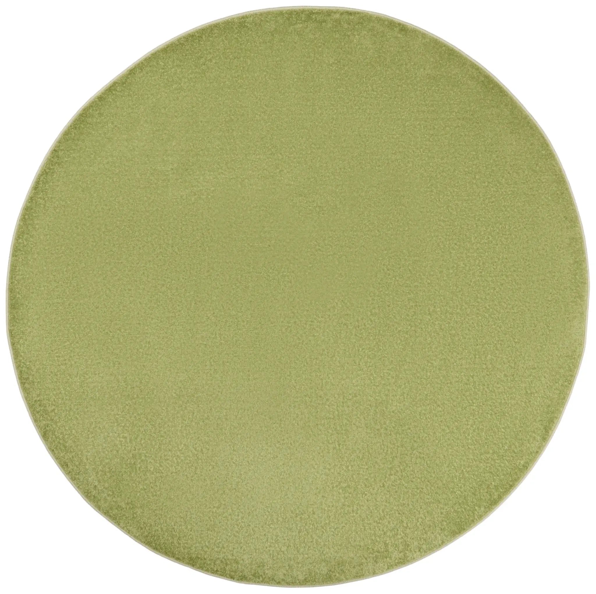 6' X 6' Green Round Non Skid Indoor Outdoor Area Rug - Homeroots - Flyclothing LLC