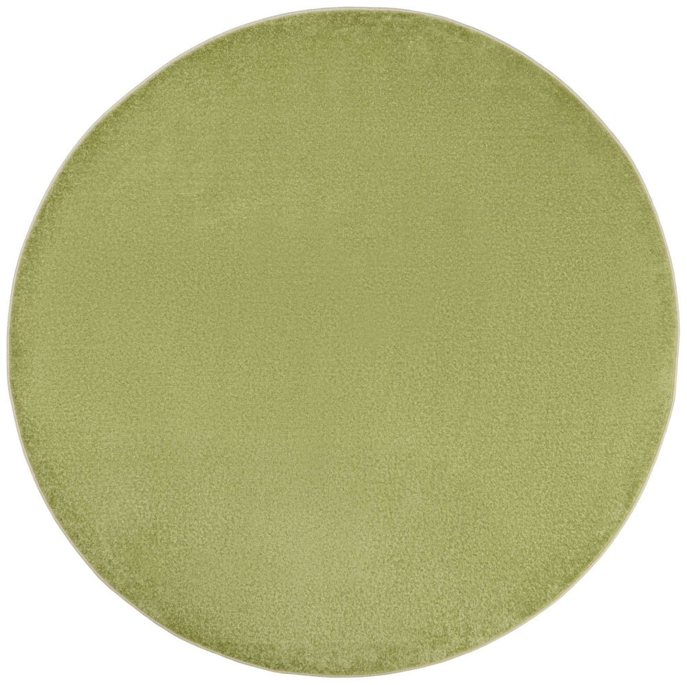 6' X 6' Green Round Non Skid Indoor Outdoor Area Rug - Homeroots - Flyclothing LLC