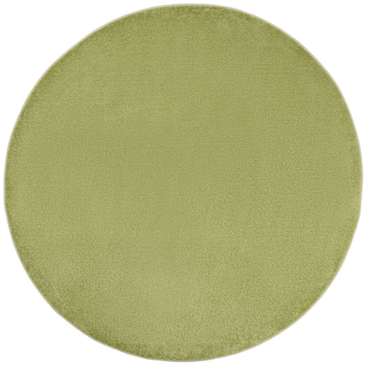 6' X 6' Green Round Non Skid Indoor Outdoor Area Rug - Homeroots - Flyclothing LLC