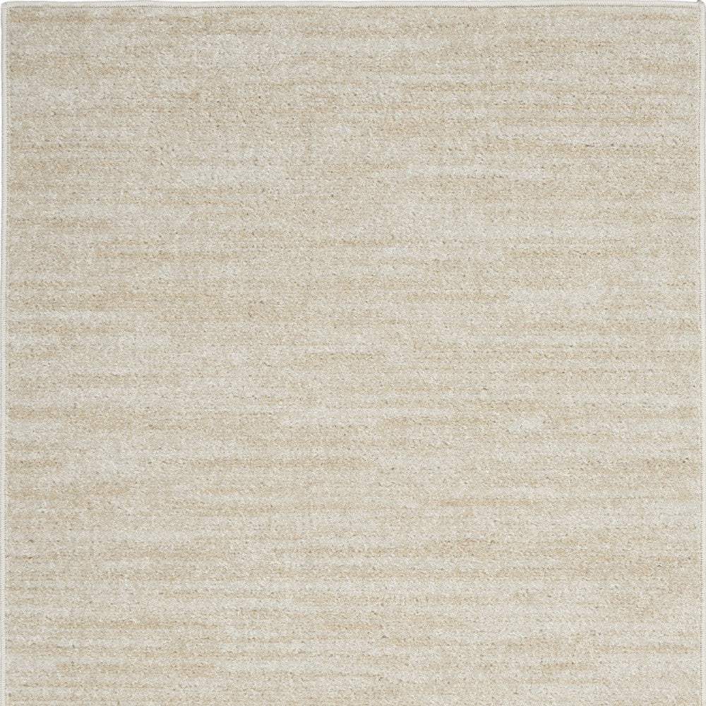 2' X 4' Ivory And Beige Non Skid Indoor Outdoor Runner Rug - Homeroots - Flyclothing LLC