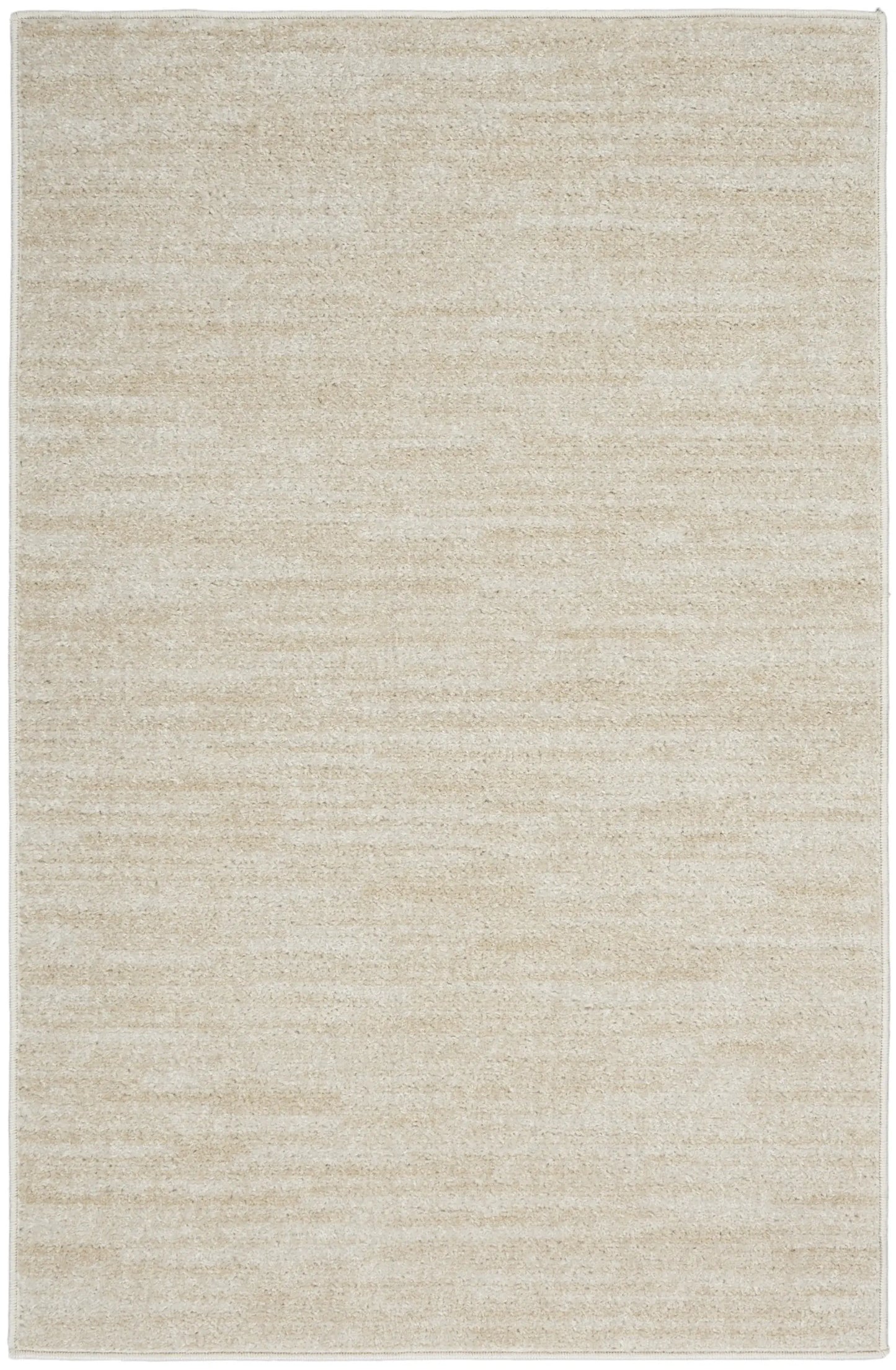 2' X 4' Ivory And Beige Non Skid Indoor Outdoor Runner Rug - Homeroots - Flyclothing LLC