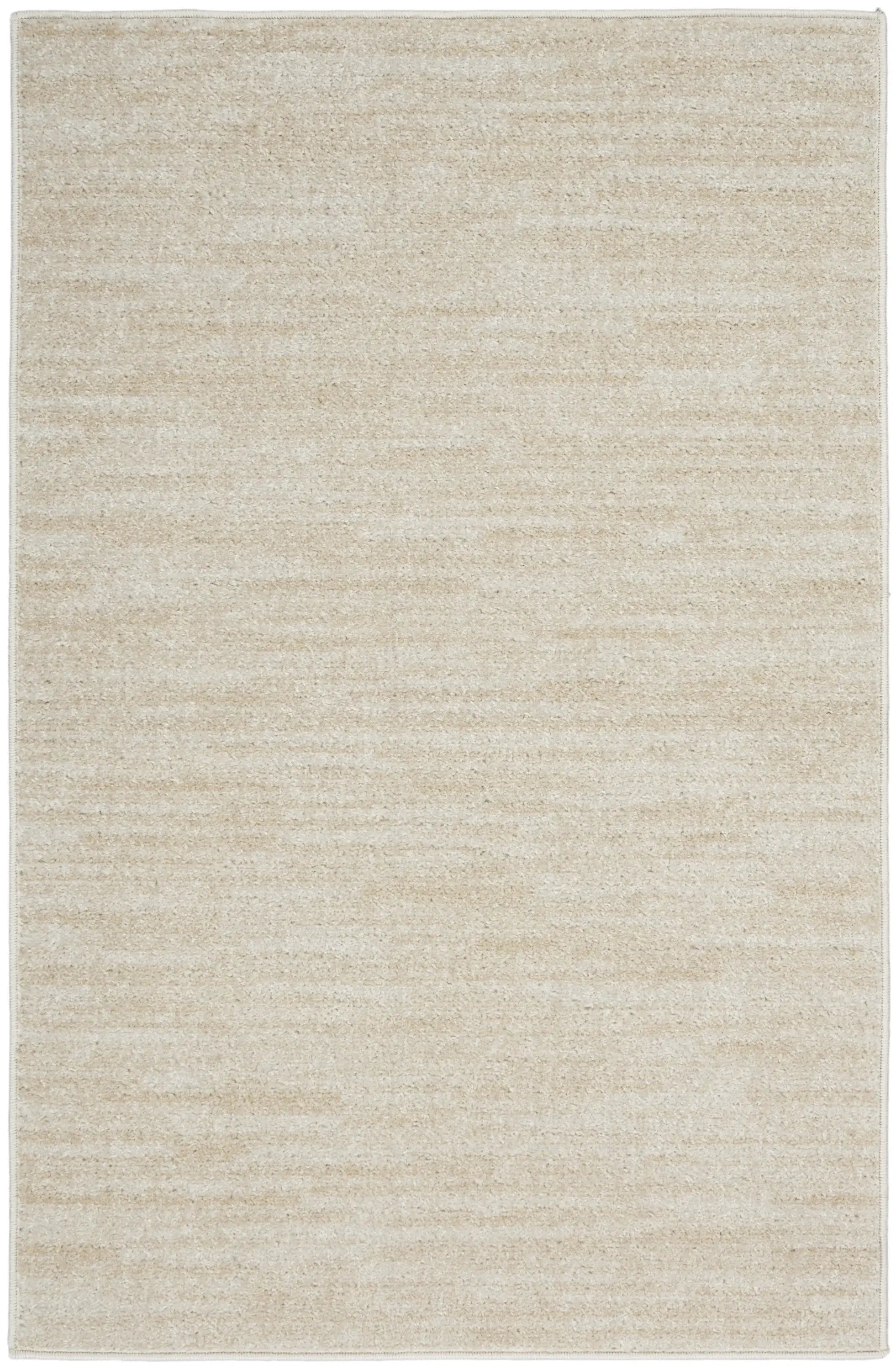 2' X 4' Ivory And Beige Non Skid Indoor Outdoor Runner Rug - Homeroots - Flyclothing LLC