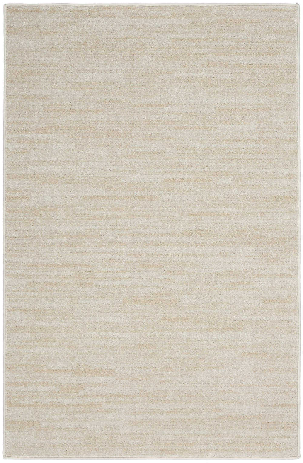 2' X 4' Ivory And Beige Non Skid Indoor Outdoor Runner Rug - Homeroots - Flyclothing LLC