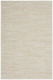 2' X 4' Ivory And Beige Non Skid Indoor Outdoor Runner Rug