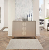 3' X 5' Ivory And Beige Non Skid Indoor Outdoor Area Rug - Homeroots - Flyclothing LLC