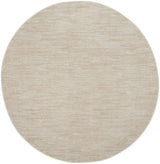 6' X 6' Ivory And Beige Round Non Skid Indoor Outdoor Area Rug - Homeroots - Flyclothing LLC