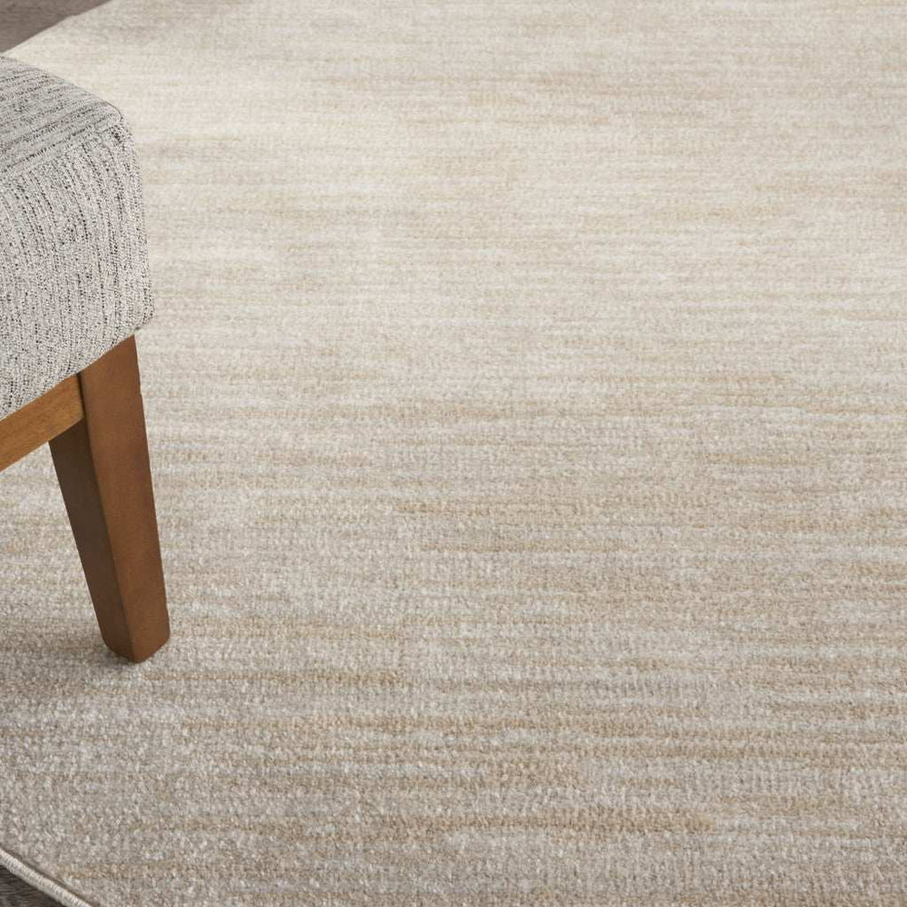 6' X 6' Ivory And Beige Round Non Skid Indoor Outdoor Area Rug - Homeroots - Flyclothing LLC