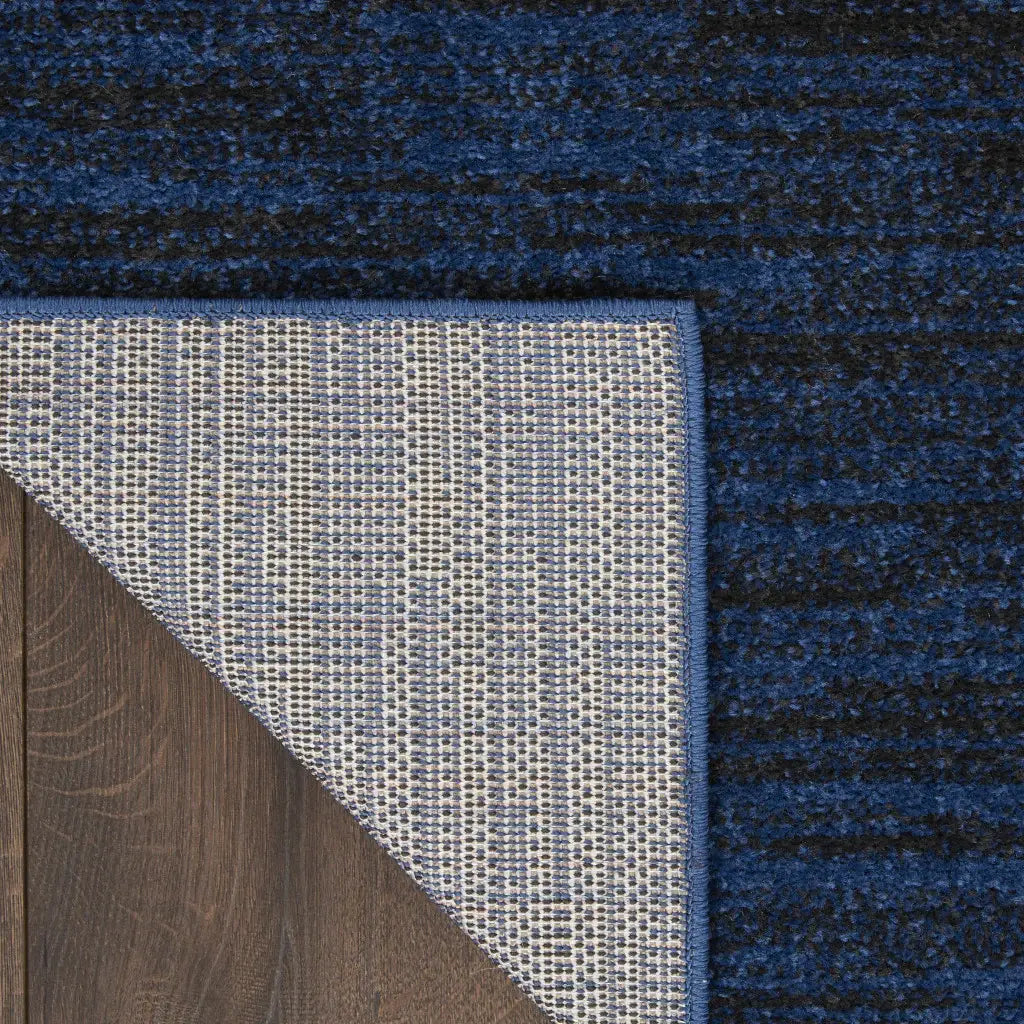 3' X 5' Midnight Blue Non Skid Indoor Outdoor Area Rug - Homeroots - Flyclothing LLC