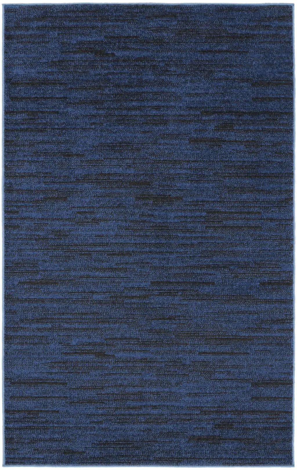 3' X 5' Midnight Blue Non Skid Indoor Outdoor Area Rug - Homeroots - Flyclothing LLC