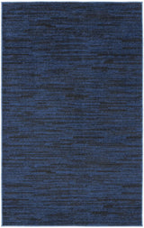 3' X 5' Midnight Blue Non Skid Indoor Outdoor Area Rug - Homeroots - Flyclothing LLC