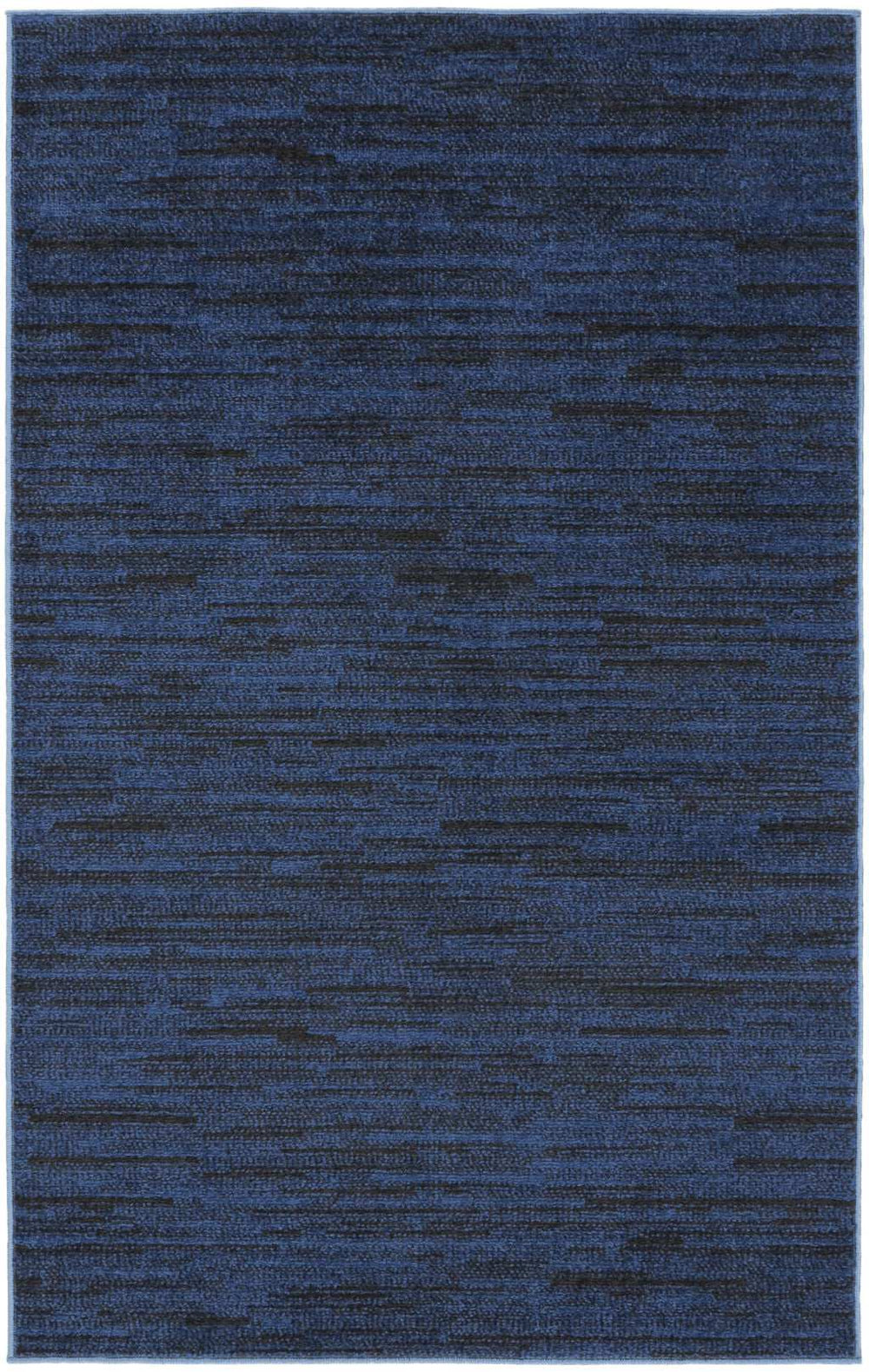 3' X 5' Midnight Blue Non Skid Indoor Outdoor Area Rug - Homeroots - Flyclothing LLC