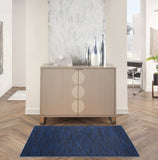3' X 5' Midnight Blue Non Skid Indoor Outdoor Area Rug - Homeroots - Flyclothing LLC