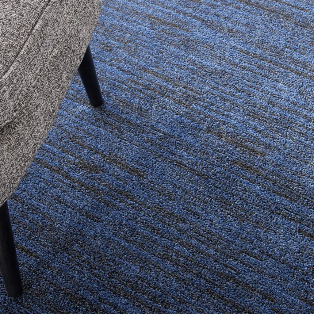 6' X 6' Midnight Blue Round Non Skid Indoor Outdoor Area Rug - Homeroots - Flyclothing LLC